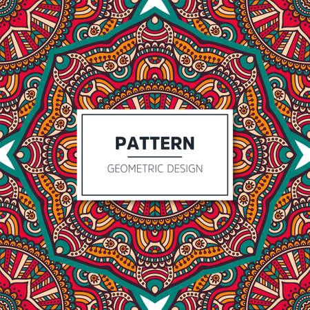 luxury ornamental mandala design backgroundのイラスト素材