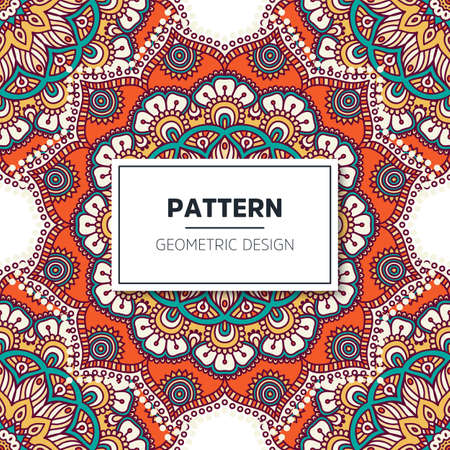 luxury ornamental mandala design backgroundのイラスト素材