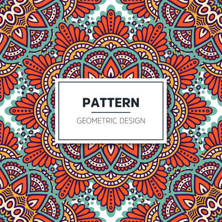luxury ornamental mandala design backgroundのイラスト素材