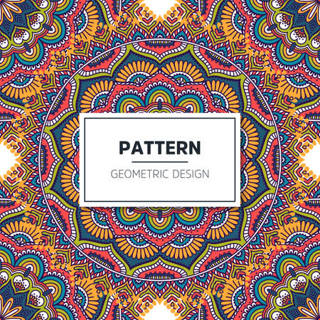 luxury ornamental mandala design backgroundのイラスト素材