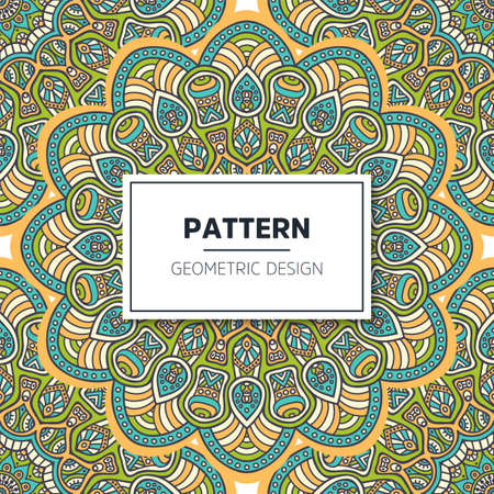 luxury ornamental mandala design backgroundのイラスト素材