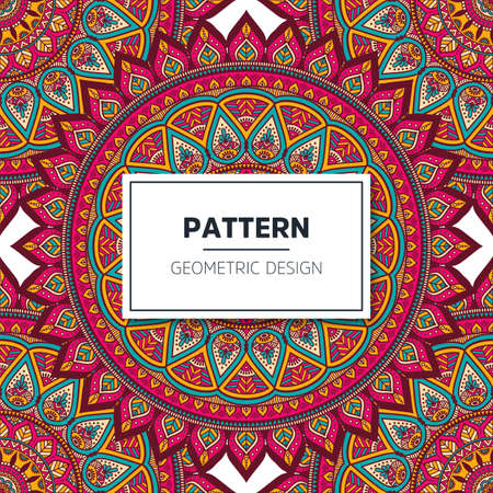 luxury ornamental mandala design backgroundのイラスト素材