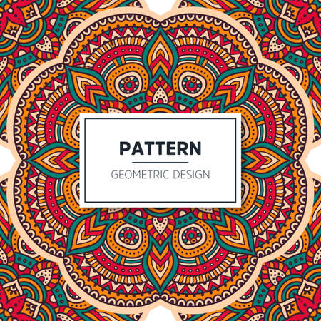 luxury ornamental mandala design backgroundのイラスト素材