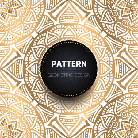 luxury ornamental mandala design backgroundのイラスト素材