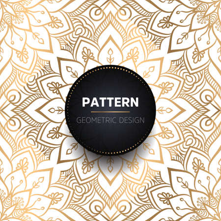 luxury ornamental mandala design backgroundのイラスト素材