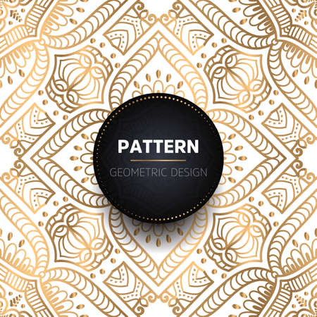 luxury ornamental mandala design backgroundのイラスト素材