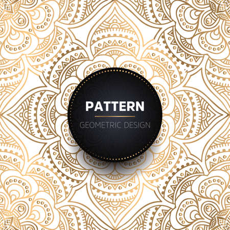 luxury ornamental mandala design backgroundのイラスト素材