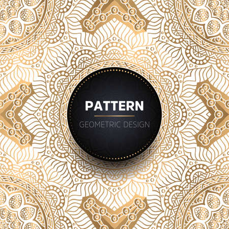luxury ornamental mandala design backgroundのイラスト素材