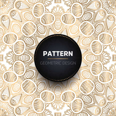 luxury ornamental mandala design backgroundのイラスト素材