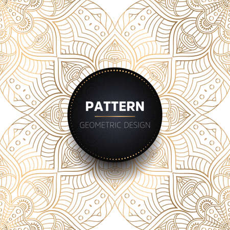 luxury ornamental mandala design backgroundのイラスト素材
