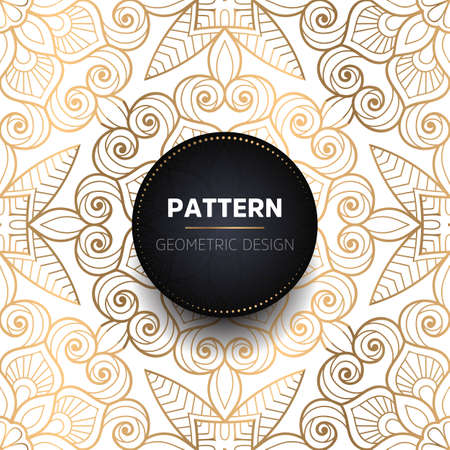 luxury ornamental mandala design backgroundのイラスト素材