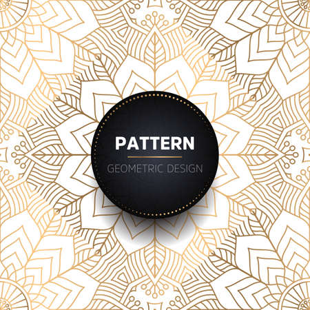 luxury ornamental mandala design backgroundのイラスト素材