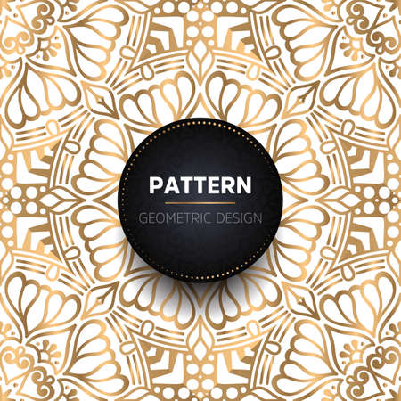 luxury ornamental mandala design backgroundのイラスト素材