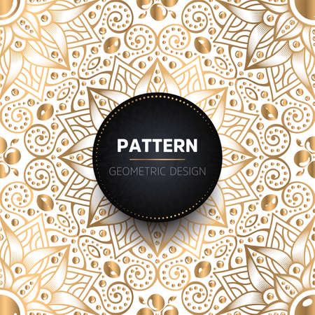luxury ornamental mandala design backgroundのイラスト素材