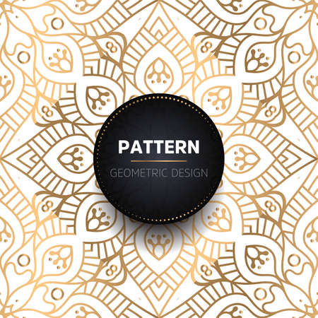 luxury ornamental mandala design backgroundのイラスト素材