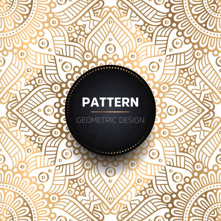 luxury ornamental mandala design backgroundのイラスト素材