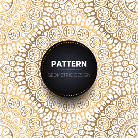 luxury ornamental mandala design backgroundのイラスト素材
