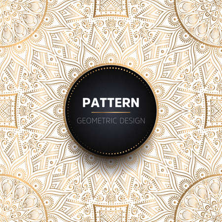 luxury ornamental mandala design backgroundのイラスト素材
