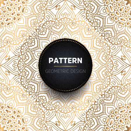 luxury ornamental mandala design backgroundのイラスト素材