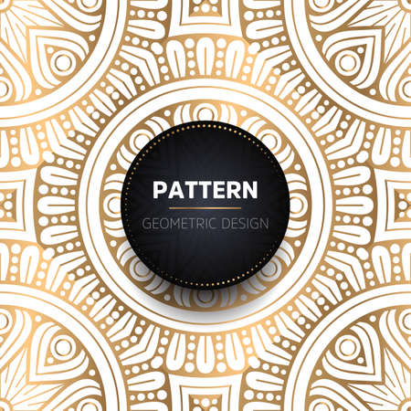 luxury ornamental mandala design backgroundのイラスト素材
