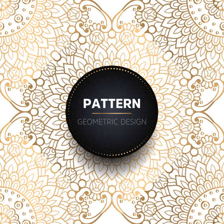 luxury ornamental mandala design backgroundのイラスト素材