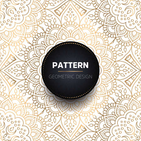 luxury ornamental mandala design backgroundのイラスト素材