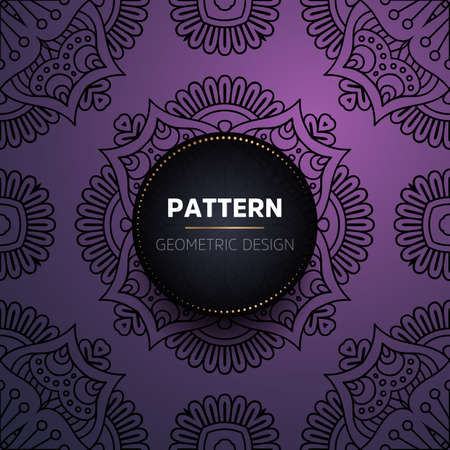 luxury ornamental mandala design backgroundのイラスト素材