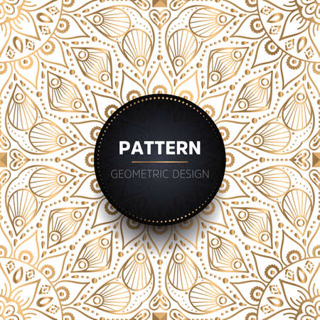 luxury ornamental mandala design backgroundのイラスト素材