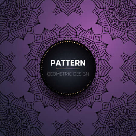 luxury ornamental mandala design backgroundのイラスト素材