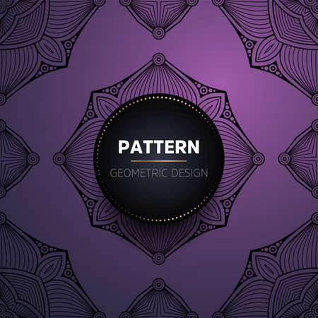 luxury ornamental mandala design backgroundのイラスト素材