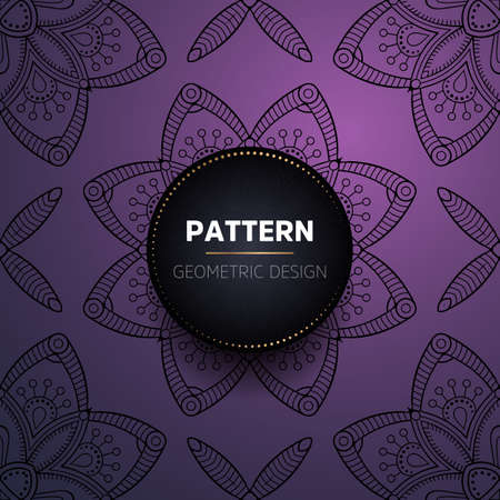 luxury ornamental mandala design backgroundのイラスト素材