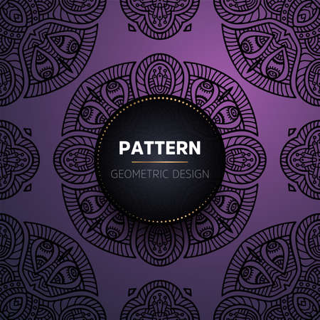 luxury ornamental mandala design backgroundのイラスト素材