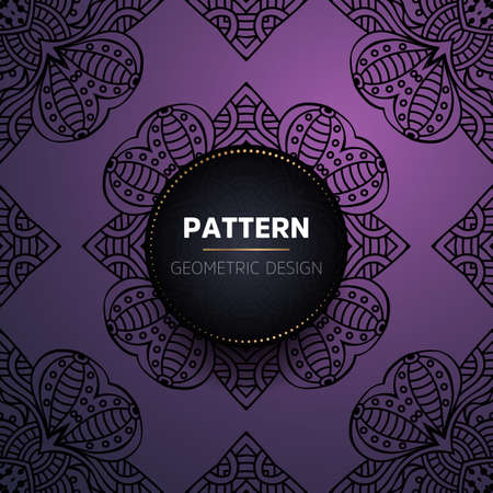 luxury ornamental mandala design backgroundのイラスト素材