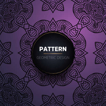luxury ornamental mandala design backgroundのイラスト素材