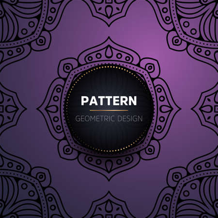 luxury ornamental mandala design backgroundのイラスト素材