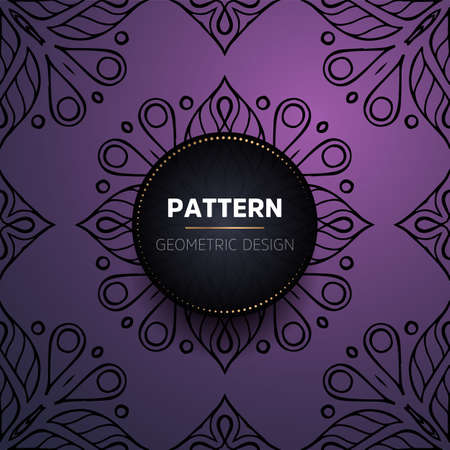 luxury ornamental mandala design backgroundのイラスト素材