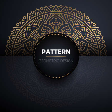 luxury ornamental mandala design backgroundのイラスト素材