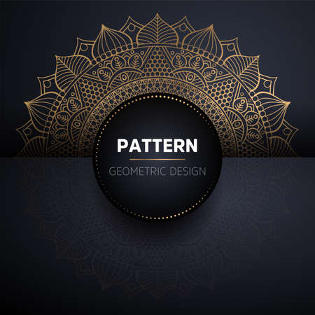 luxury ornamental mandala design backgroundのイラスト素材