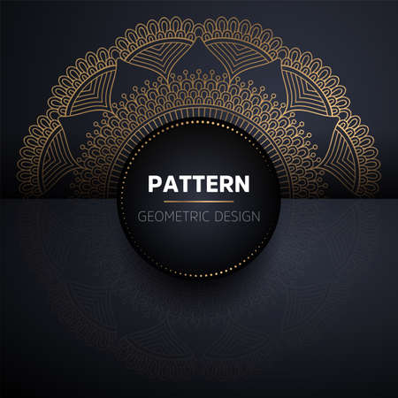 luxury ornamental mandala design backgroundのイラスト素材