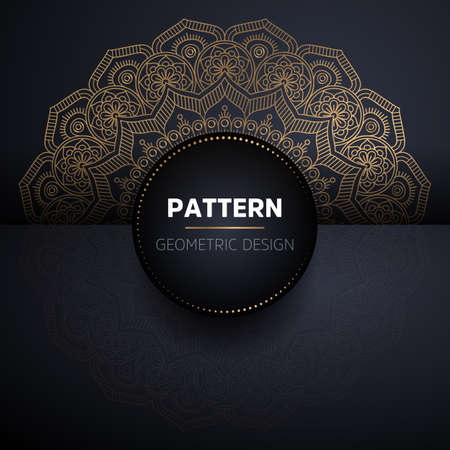 luxury ornamental mandala design backgroundのイラスト素材