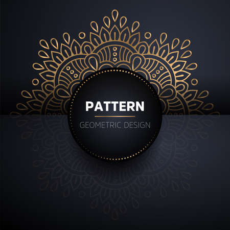 luxury ornamental mandala design backgroundのイラスト素材