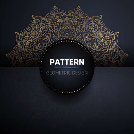 luxury ornamental mandala design backgroundのイラスト素材