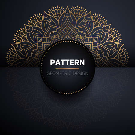 luxury ornamental mandala design backgroundのイラスト素材