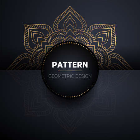 luxury ornamental mandala design backgroundのイラスト素材