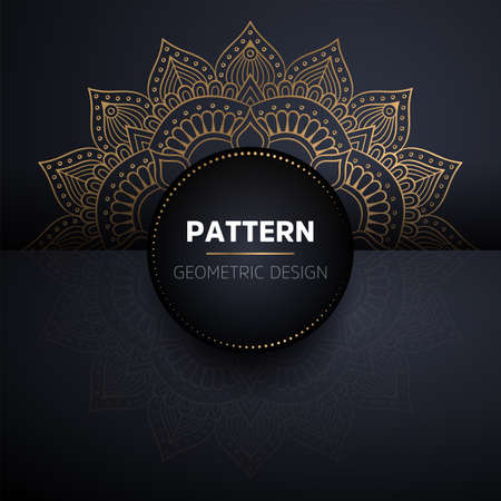 luxury ornamental mandala design backgroundのイラスト素材