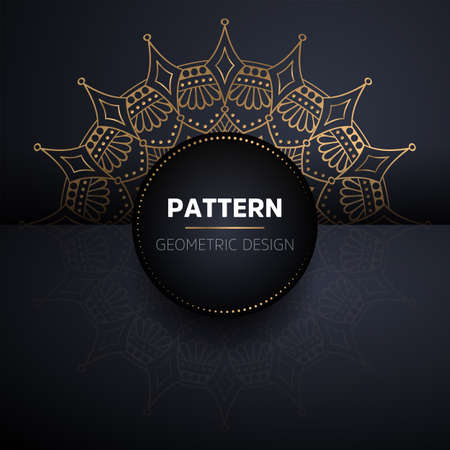luxury ornamental mandala design backgroundのイラスト素材