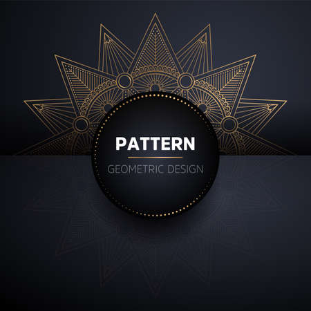 luxury ornamental mandala design background in gold color vectorのイラスト素材