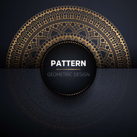 luxury ornamental mandala design backgroundのイラスト素材