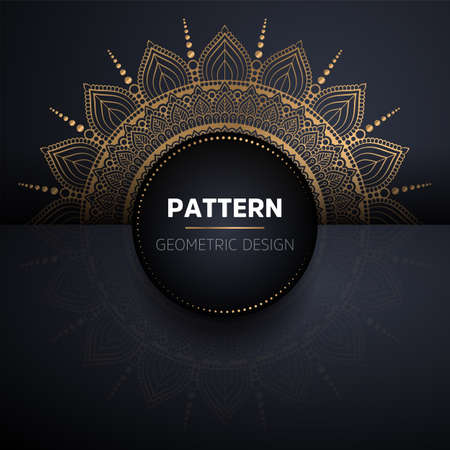 luxury ornamental mandala design backgroundのイラスト素材