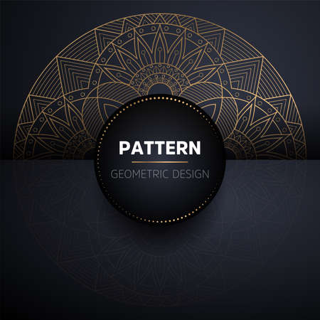 luxury ornamental mandala design backgroundのイラスト素材